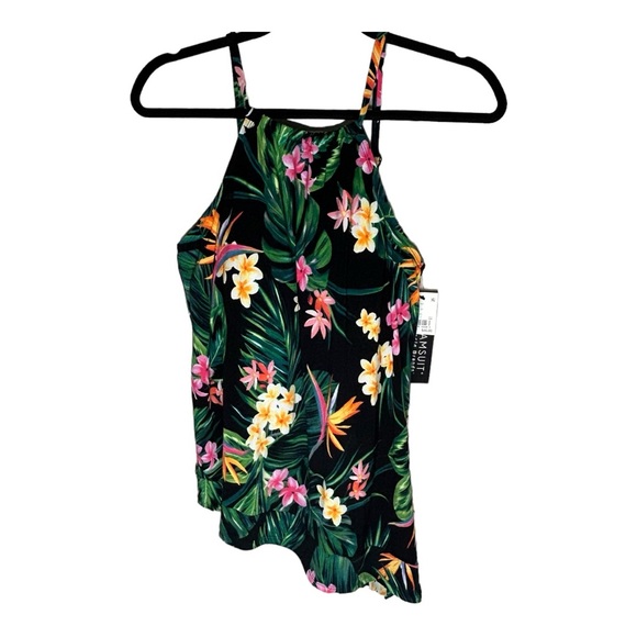 Women's Slimming Control High Neck Tankini Top - Dreamsuit by Miracle Brands - Picture 2 of 4